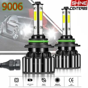 4Sides 9006 HB4 LED Headlight Kits FOG Bulbs High/Low Beam 2400W 360000LM 6000K - Picture 1 of 11