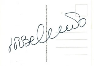 B - Postal autografiada de Jean-Paul Belmondo con certificado de autenticidad- - Imagen 1 de 2