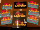 LMFAO Stickers ( Lot of 9) original Promo 4x3 Bonus free flag sticker