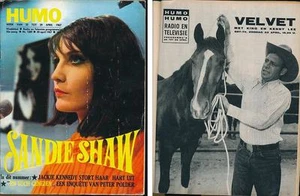 HUMO 1389 (22/4/67) SANDIE SHAW KENNY LEE SHEILA MCCARTNEY FRANCOISE HARDY TURA - Picture 1 of 1