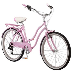 Schwinn Perla Adult Beach Cruiser Bike,18-Inch Steel Frame, 26-Inch Wheels, Pink - Picture 1 of 7