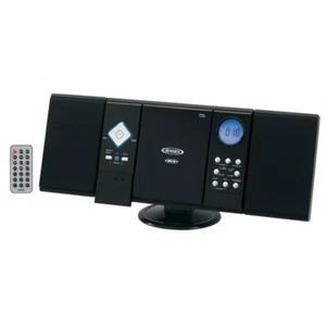Sistema estéreo micro para el hogar de montaje en pared REPRODUCTOR DE CD RADIO AM/FM con control remoto negro NUEVO - Imagen 1 de 3