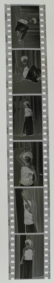 6 negatives pretty young woman black 24x35mm by professional photographer abx-hk42-7 - Image 1 of 1
