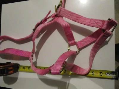 NUEVO Halter de nailon rosa tamaño promedio caballo 800-1100 libras Foto 1 de 2