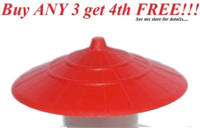 ☀️NUEVO Lego Niño/Niña Minifigura Sombrero Arroz Rojo Sombrero Espadachín Scout Guerrero Cónico Foto 1 de 3