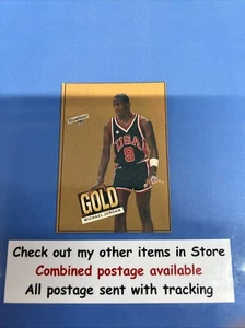 1984 USA MICHAEL JORDAN SHOWTIME GOLD ROOKIE OF THE YEAR BASKETBALL CARD - Picture 1 of 4