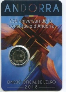 2018 - 2 euro Andorra  " Costituzione" - Afbeelding 1 van 1