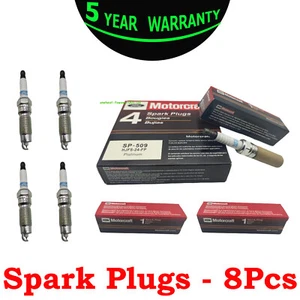 8X For Lincoln Navigator (2008-14) Motorcraft SP-509 Spark Plugs - Picture 1 of 18