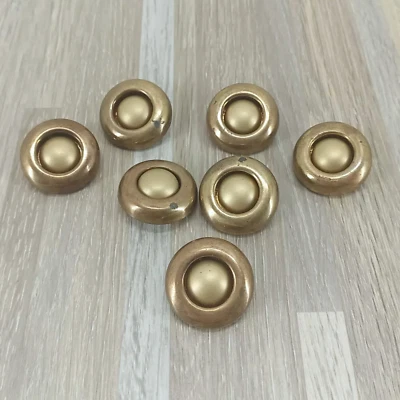 Button Lot Loose Metal Outside Plastic Inside Vintage Sewing Craft Closures - Image 1 of 4