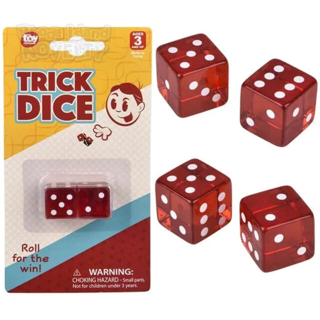  Forum Novelties Loaded Trick Dice (Roll a 7 or 11 Every Time) :  Toys & Games