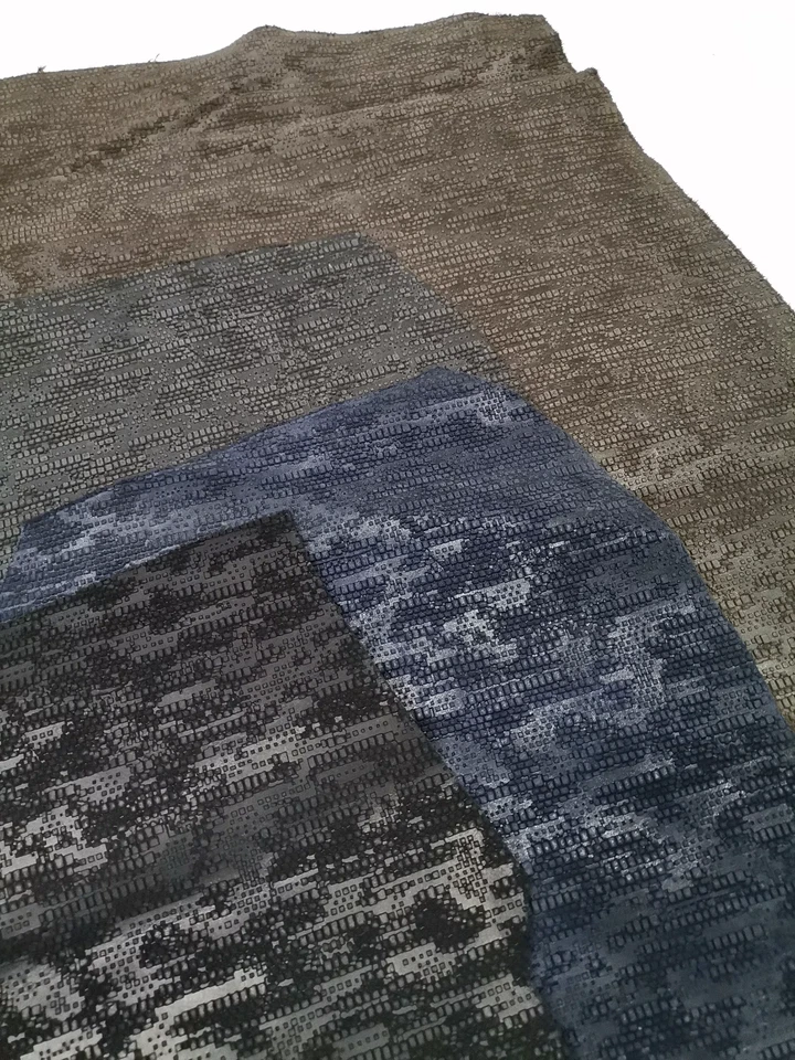 Cow embossed two tone effect leather, Cow suede leather for crafts thick 3 oz - Image 1 of 4