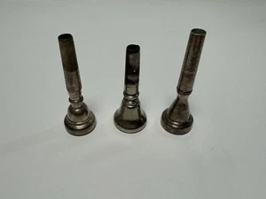 Blasinstrument Mundstücke Musikinstrument Trompete Flügelhorn Versilbert RAR - Picture 1 of 3