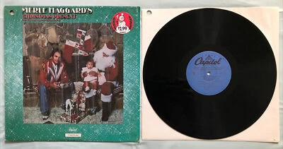 MERLE HAGGARD'S Christmas Present 12" Vinyl LP, CAPITOL SM11230 (RE-ISSUE) - Image 1 of 4