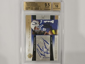 PEYTON MANNING 2006 UD Upper Deck Ultimate Signatures BGS 9.5 Auto  10