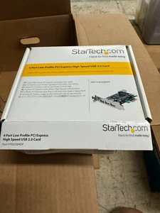 Lot of 4 -StarTech 4 Port PCI Express Full Profile High Speed USB Card PEXUSB4DP - Picture 1 of 8