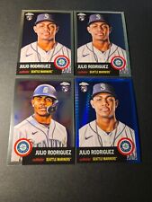 2022 TOPPS CHROME PLATINUM ANNIVERSARY JULIO RODRIGUEZ RC LOT OF 4 WITH A VARIAT