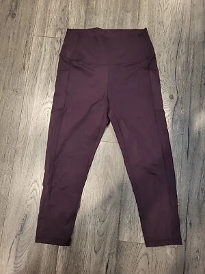Zyia Active Womens Size 8-10 Purple Brilliant High Rise Capri - Image 1 of 4