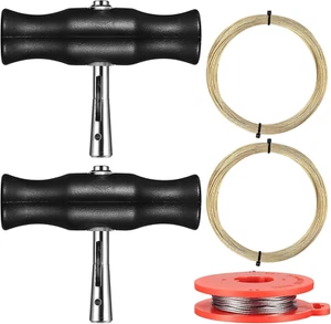 Kit Da 5 Strumenti Di Rimozione Parabrezza: 2 Manici per Filo Di Taglio, 3 Rotol - Foto 1 di 12