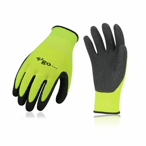Vgo 3 pares de guantes de jardinería recubiertos de látex, guantes de trabajo (RB6023) - Imagen 1 de 9