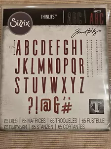 Sizzix Tim Holtz Thinlits ALPHANUMERIC CLASSIC UPPER Die Mixed Media 664223 - Bild 1 von 4