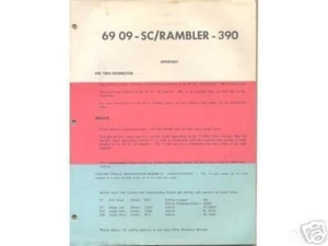 1969 AMC SCRAMBLER SC/RAMBLER PARTS CATALOG  ON CD   25 - Bild 1 von 12