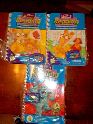 Lot 3 Leap Frog Leap Pad Learning Books/Cartridges Level 2 grades 1-3 - Image 1 of 4