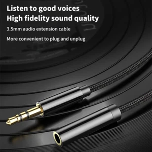 10m Long 3.5mm Headphone Cable Audio Extension Cable Aux Computer Audio Cable - Photo 1/19