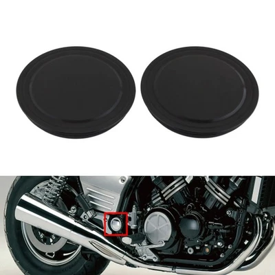 Cubierta de tapa decorativa negra para Yamaha VMAX 1200 1985-2007 2 piezas Foto 1 de 4