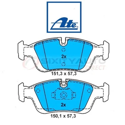 ATE Front Disc Brake Pad Set for 2001-2006 BMW 325Ci - Braking Stopping kb Foto 1 de 4