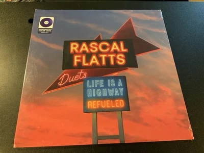 Rascal Flatts -Life Is A Highway Refueled Duets Transparent Blue Vinyl LP NEW - Image 1 of 4