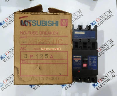 INTERRUPTOR DE CIRCUITO MITSUBISHI ELÉCTRICO NF225-UC 125A 440VAC 65KA ENVÍO RÁPIDO Foto 1 de 4