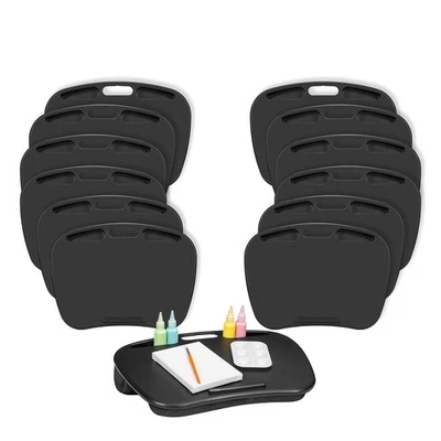 MyDesk Lap Desk with Device Ledge and Phone Holder - Black - Fits up to 15.6 ... - Image 1 of 4