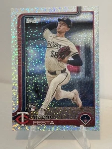 2025 Topps Series 1 David Festa Sand Glitter Foil 178 MIN Twins RC - Picture 1 of 2