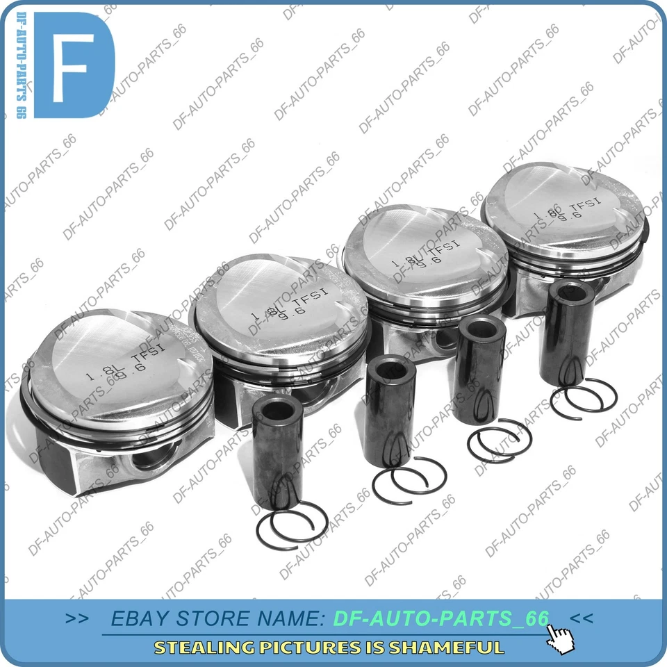 Juego de anillos de pistón de gran tamaño 83 mm +0,5 Φ23 mm para VW Escarabajo Audi A4 A5 A3 1,8 TFSI Foto 1 de 4