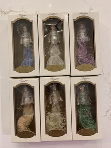 Flapper 3 DG Creations Porzellan Sammlerstücke (6) Fensterquasten / Ornamente NEU - Bild 1 von 12