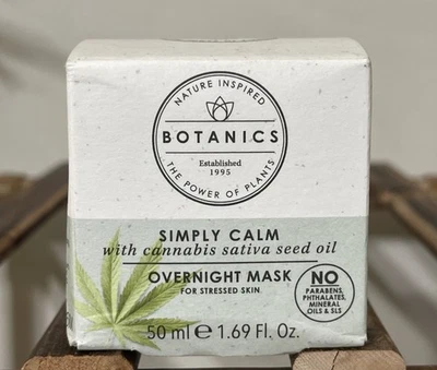 Botanics Simply Calm с канной. Увлажняющий крем для лица с маслом семян Sativa, 1,69 жидкой унции - Изображение 1 из 4