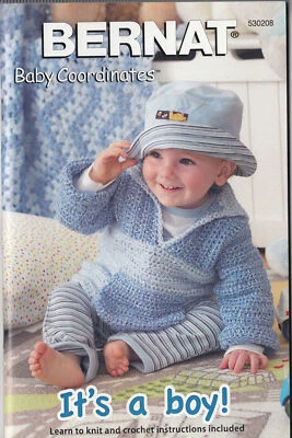 Bernat Knit & Crochet Pattern Book, Baby Coordinates, It's A Boy - Image 1 of 2
