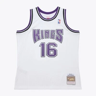 Футболка универсального игрока Sacramento Kings Peja Stojakovic Mitchell & Ness белая 2001/02 - Изображение 1 из 4