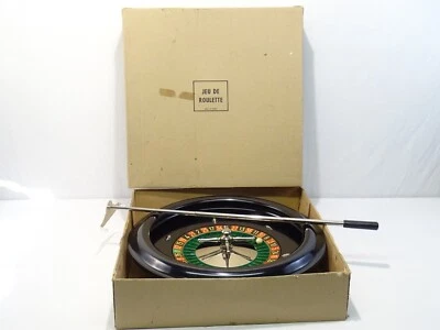ANCIENNE GRANDE ROULETTE JEU DE SOCIETE CASINO - Photo 1/4
