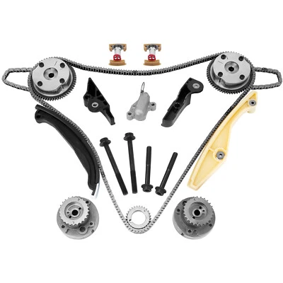 Timing Chain Kit & Cam Phaser VVT Gears For Ford F-150 3.5L Lincoln Taurus 11-17 - Image 1 of 4