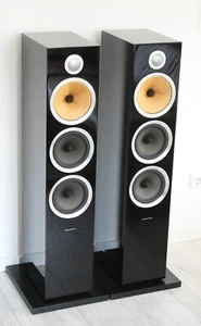 Bowers & Wilkins B&W CM 9 S2 Floorstanding Speakers Excellent Sound in Black High Gloss - Picture 1 of 8