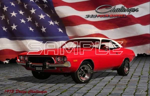 1973 Dodge Challenger American Muscle Print - Picture 1 of 1