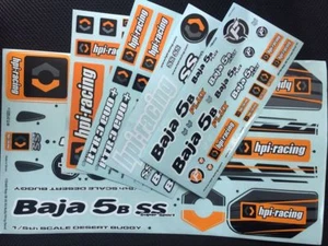 1/10 1/8 1/5 RC Crawler Car DIY Sticker HPI Racing Savage FLUX 4.6 5.9 5B 5SC 5T - Picture 1 of 23