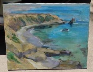 BLANCHE WHELAN EARLY CA ARTIST, COASTAL OIL/CANVAS - Picture 1 of 3