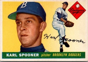 1955 Topps KARL SPOONER Brooklyn Dodgers #90 EX+ Condition (2) - Picture 1 of 2