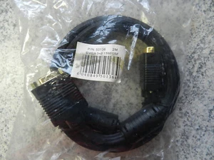 2m SVGA VGA XGA Monitor Verlängerung Verlängerungskabel vergoldet mit Ferrite - Bild 1 von 1