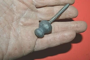  Tornillo decorativo para madera, cabeza redonda apilada, pequeño, hierro forjado por herreros  - Imagen 1 de 11