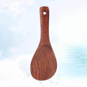Wooden Spoon for Nonstick Pot Rice Kitchen Utensils Dinner Serving - Picture 1 of 11