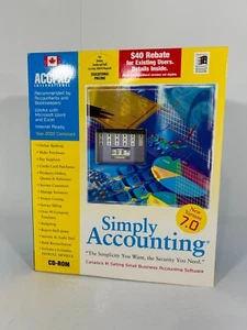 ACCPAC SIMPLY ACCOUNTING 7.0 WINDOWS PC | STUDENT VERSION CD-ROM; NEW SEALED (4) - Picture 1 of 7