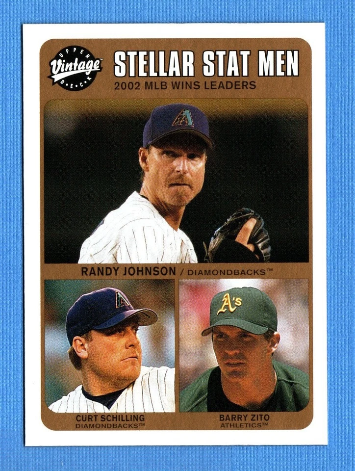 2003 Upper Deck Vintage #233 Randy Johnson/Curt Schilling/Barry Zito LL - Image 1 of 1